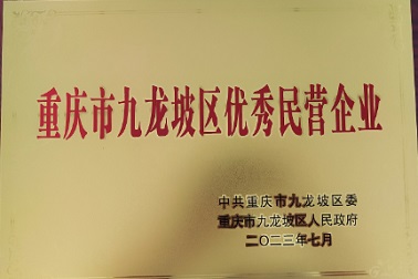 公司獲評“九龍坡區優秀民營企業”稱號